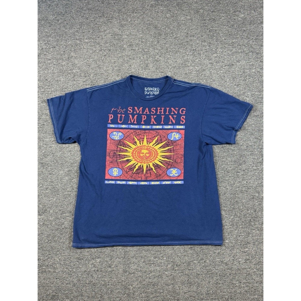 The Smashing Pumpkins Graphic T-shirt Navy Blue Men's Size XL Rock Band